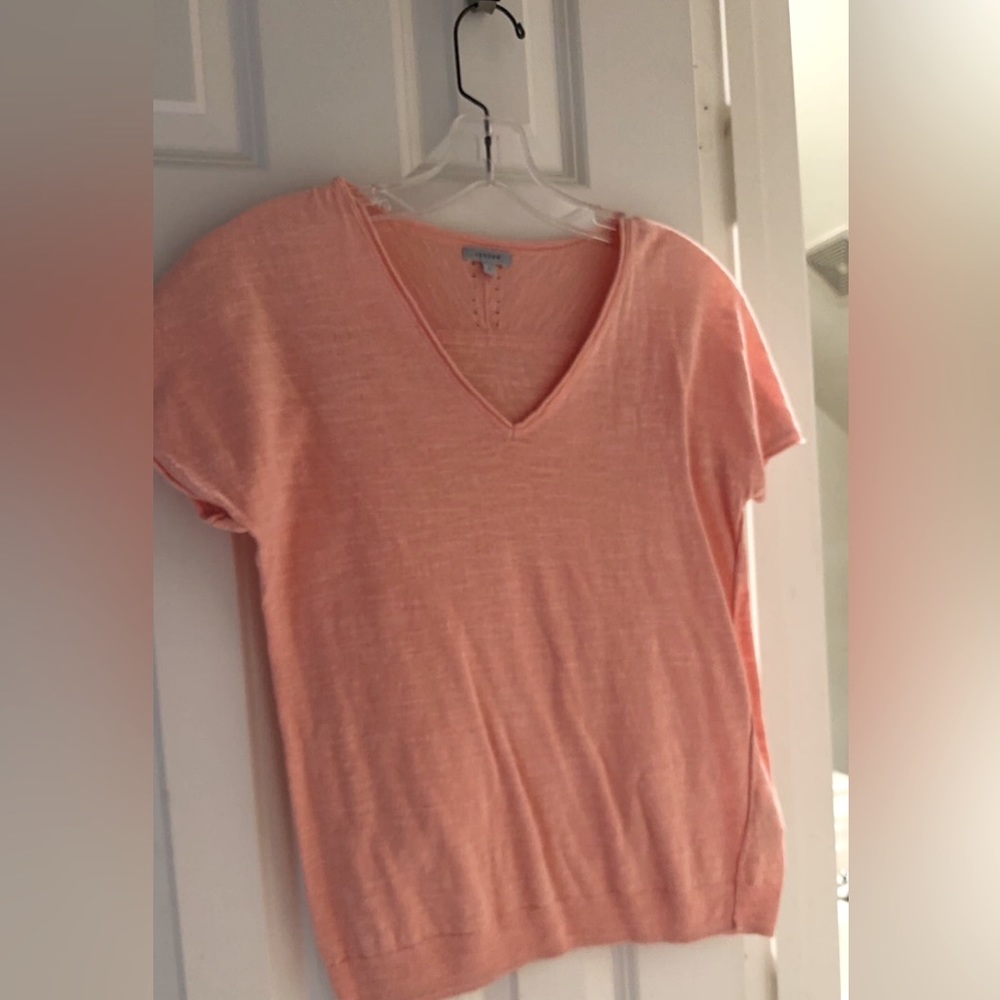 Peach V- Neck Shirt